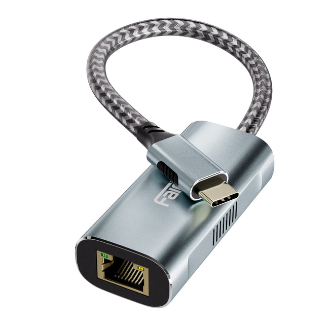 2.5G USB C Etherneti adapter, fairikabe USB Type-C LAN võrguadapter gigabitiga, ühilduv Thunderbolt 3-ga, Maci, MacBook Airi, MacBook Pro, iPad Pro, iPad Airi, sülearvuti ja arvuti jaoks