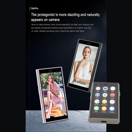 SOYES S23 Pro nutitelefon, 3,0-tolline üliõhuke mobiiltelefon 2 GB 16 GB ROM 3G taskutelefon Android 8.1 jaoks (lilla)