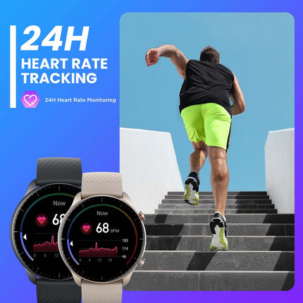 [2022. aasta versioon] Amazfit GTR 2 46 mm nutikell Bluetooth-kõnede, 3 GB muusikasalvestusruumiga, spordikell 90 spordirežiimiga, pulsi ja SpO2 jälgimine, töötab Alexaga, must