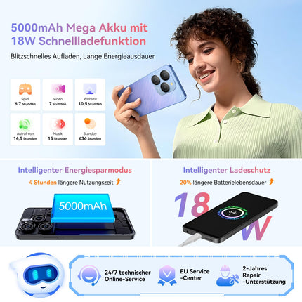 Blackview Shark 9 5G mobiiltelefon ilma lepinguta 24GB + 256GB/2TBTF, 2.7GHz Octa Core, Super PD 50MP AI fotoalbum, 6.67" Android 14 nutitelefon, 5000mAh 18W, kahe SIM-kaardiga telefonid/Face ID/GPS/NFC
