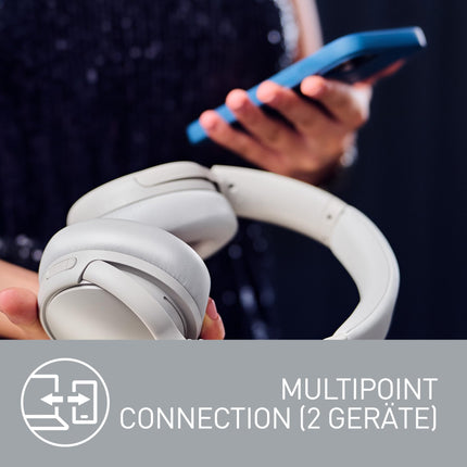 Panasonic M600B, juhtmevabad kõrvaklapid hübriid-ANC-ga, kõrvapealsed pöörlevad disainid, Bluetooth 5.3, sisseehitatud mikrofon, kuni 65 tundi taasesitust, XBS Deep, USB-C, must
