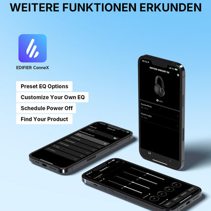 Edifier W800BT SE juhtmevabad kõrvaklapid Bluetooth 5.4 – tehisintellektiga mürasummutus kõnedele – 45-tunnine aku tööiga – kiire laadimine – AAC-koodek – kahe seadme ühendus – kokkupandav – must