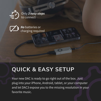 Audioengine DAC3 32-bitine kaasaskantav kõrvaklappide DAC | Analoogmuundamine suurema selguse saavutamiseks