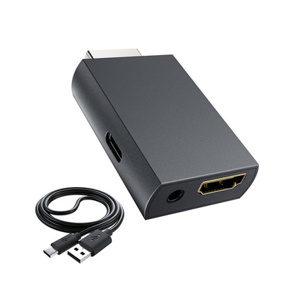 MAYFLASH PS2-HDMI muunduri adapter, videomuundur PS2 HDMI muundur 3,5 mm audioväljundiga HDTV HDMI monitori jaoks, ühildub kõigi PS2 kuvarežiimidega