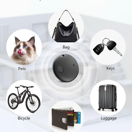 Õhusildi võtmeleidja, õhusildi jälgija võtmeleidja nutikas Bluetooth-silt, veekindel esemete leidja minijälgija, mis ühildub Apple'i rakendusega Find My Items (ainult iOS) kohvrite, kottide, pagasi ja passide jaoks (AT-2PCS)