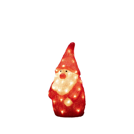 Konstsmide LED Acrylic Santa Claus, 40 warm white diodes, 24V, outdoor (IP44), white cable - 6243-103