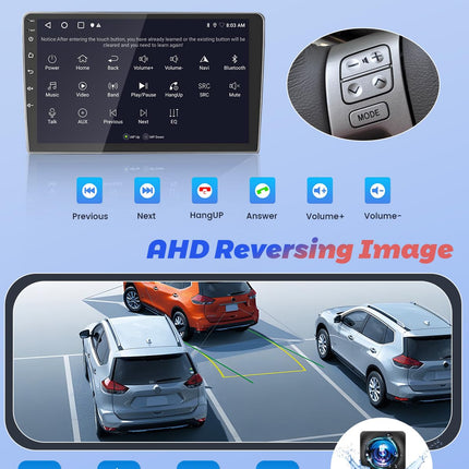 [2+64GB] Android 13 Car Radio, Wireless Carplay Android Auto, for Toyota Yaris 2006-2011 Radio, 9" Screen, Bluetooth, Mirror Link, GPS WiFi FM SWC USB EQ