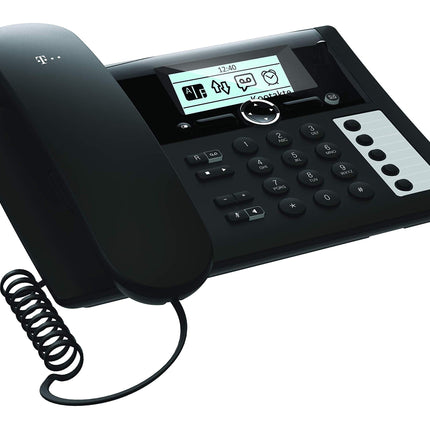 Telekom Sinus PA 207 Plus 1 must telefon automaatvastaja ja telefonitoruga