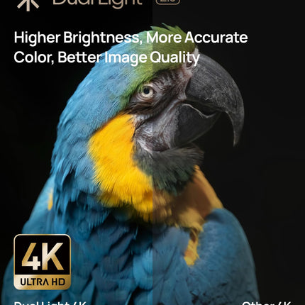 XGIMI Horizon S Pro, 4K projektor, Dolby Vision, 1800 ISO luumenit, 110% BT.2020, integreeritud painduv alus, nutikas ekraani reguleerimine, 2 x 12W Harman Kardon