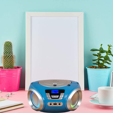 LED-valgustusega CD-mängija | Kõrvaklapipesa | Kaasaskantav stereoraadio | Lasteraadio | Stereosüsteem | USB | CD/MP3-mängija | FM-raadio | Kõrvaklapipesa | Aux-sisend