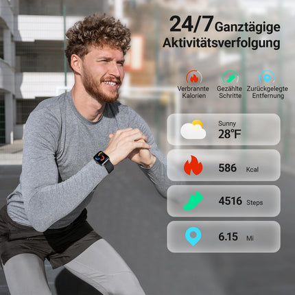 Nutikell meestele ja naistele, 1,85-tolline telefonifunktsiooniga fitnessikell, 100+ spordirežiimi, nutikell, fitness-jälgija pulsisageduse/SpO2/unemonitori sammulugejaga, IP68 veekindel spordikell, sügavmust