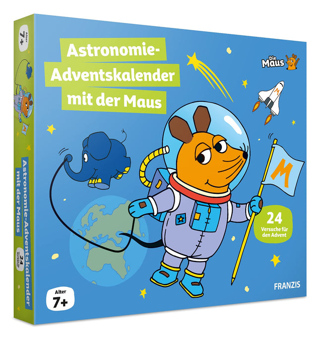 FRANZIS 67162 - Astronoomia advendikalender hiirega, 24 advendikatset avastamiseks, uurimiseks ja mõistatusteks, lastele vanuses 7 aastat ja vanemad