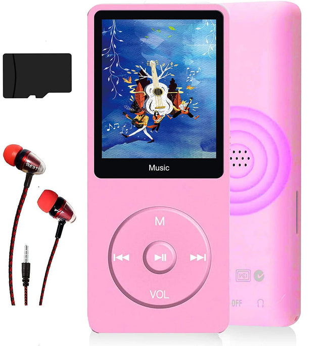 MP3-mängija, muusikapleier 16 GB Micro SD-kaardiga, üliõhuke muusikapleier sisseehitatud kõlariga, fotovaatur, videoesitus, FM-raadio, diktofon, e-raamatute lugeja
