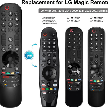 COMBLU LG nutiteleri kaugjuhtimispult häälfunktsiooni ja õhuhiirega, ühildub LG UHD OLED QNED NanoCell 4K 8K mudelitega