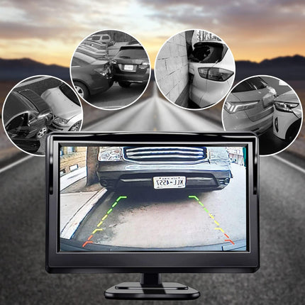 Kairiyardi 5-tolline HD-auto LCD-ekraan 4LED-öise nägemisega veekindla auto tahavaatekaamera tagurdussüsteemiga autodele, maasturitele, kaubikutele, pikapidele ja veoautodele 12–24 V