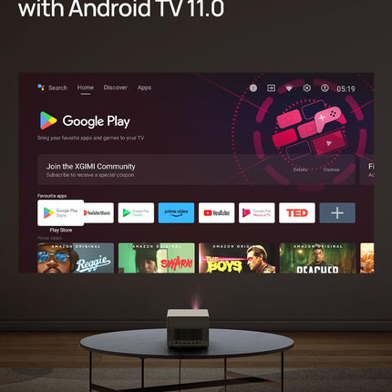 XGIMI Horizon Ultra 4K kodukino projektor Dolby Visioniga, kahe valgustugevusega kodukino projektor, ISA 3.0, 2300 ISO luumenit, Android TV 11.0, 2 * 12 W Harman Kardon kõlarid, optiline suum