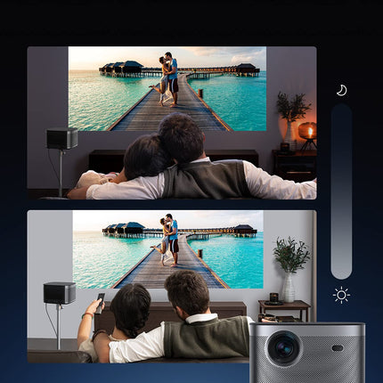 XGIMI Horizon Full HD projektor, kodukino projektor, 1500 ISO luumenit, DLP projektor WiFi Bluetooth 8W Harman/Kardon kõlariga, Android TV™ 10.0 videoprojektor, autofookus, HDMI-ühilduv