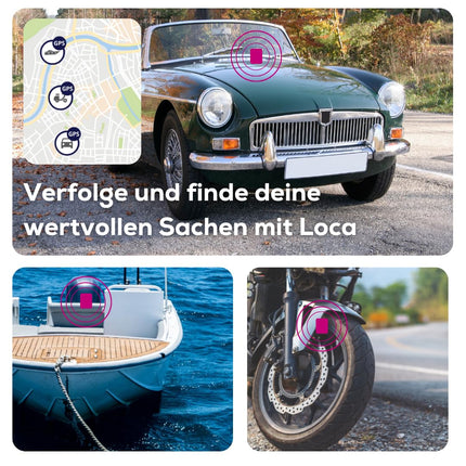 Loca 2 GPS-jälgija - Tellimust ega SIM-kaarti pole vaja - Aku tööiga 3 aastat ühes asukohas päevas - Veekindel - Autole, matkaautole, mootorrattale ja paadile - Leviala EL + 130 riigis