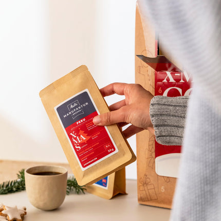 Melitta Manufaktur-Kaffee Advent Calendar 2024, 24 different specialty coffees, coffee beans, unground, special edition, roasted in Germany, 24 x 50g