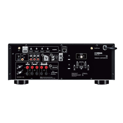 Yamaha ressiiver RX-V4A – võrguressiiver MusicCasti ruumilise heli, mängudele mõeldud funktsioonide ja hääljuhtimissüsteemidega – universaalne 5.2 kanaliga seade, must