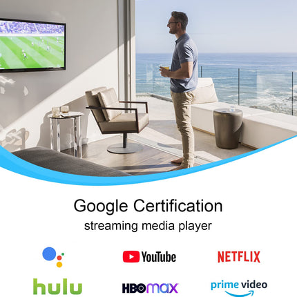 HOMATICS Android TV Box 11.0, 2025. aasta uusim 4K nutiteleriboks Amlogic S905Y4 RAM 2GB ROM 16GB Toetab HDR10.0 WiFi5 Dolby, Chromecast, Hulu, Netflix, Prime Video, Disney+ hääljuhtimispuldiga