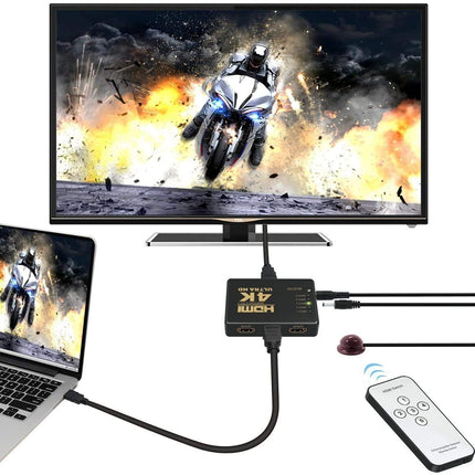 HDMI-lüliti | HDMI-lüliti 4K | HDMI-jaotur 1 kuni 3 koos 4K/1080P/3D-toega Xbox/PS3/PS4/TV/Roku/Fire TV/Blu-Ray DVD-mängija jaoks (5 x sisendit / 1 x väljundit)