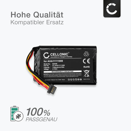CELLONIC, navigatsiooniaku, ühildub Tomtom Go 5000, Go 6000, Go 6200 seadmetega (1100mAh, 3.7V) + tööriistakomplekt