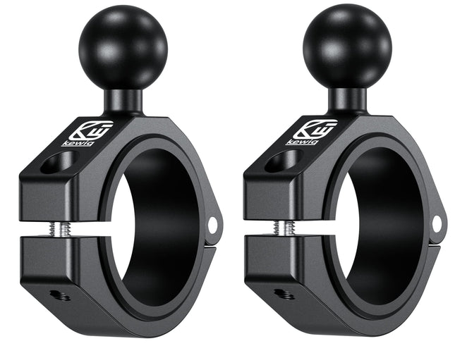 BRCOVAN 2 tk alumiiniumsulamist suur latiklamber 1-tollise TPU kuuliga ATV ja UTV turvapuurile 1,5''/1,65''/1,75''/1,85''/2'' ühildub RAM kinnitustega B-suuruses kuul, kahe pesaga õlg
