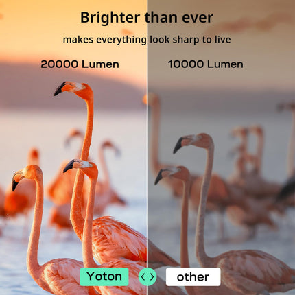 YOTON Projector 4K【Official Netflix/Dolby Audio】 20000 Lumens Full HD 1080P Native Projector, Y9 WiFi Bluetooth 5.2 Projector, Video Projector for Home Theater/Mobile Phone/TV Stick/Android/PS5 Projector with Bag