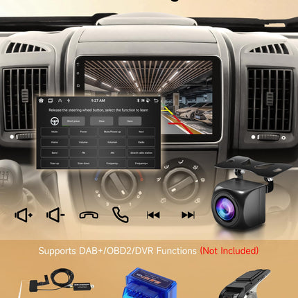 8 Core 4G+64G Wireless Carplay Android 13 Car Radio 2 Din with Android Auto GPS Navigation WiFi 10.1 Inch Rotatable Screen Car Radio with Mirror Link Bluetooth FM/RDS/DAB Steering Wheel Control Rear View Camera