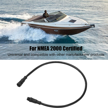PLOSON NMEA 2000 (N2K) 5-kontaktiline isas-kaabel, must, 2m, mereelektroonika seadmetele (Lowrance, Simrad, B&amp;G, Navico, Garmin) NMEA 2000 ühendusega