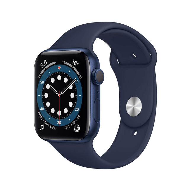 Apple Watch Series 6 (GPS, 44MM) Blue Aluminum Case with Blue Sport Band (Refurbished)