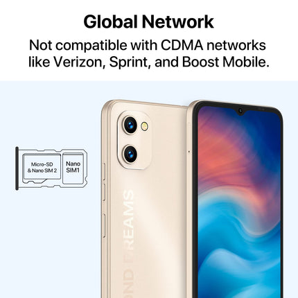 UMIDIGI G1 nutitelefon ilma lepinguta, Android 12 odav mobiiltelefon, 6,52" HD+ täisekraan 32GB (laiendatav kuni 256GB), 5150mAh aku, kahe SIM-kaardiga 4G LTE mobiiltelefon, 13MP+5MP mobiiltelefon seenioridele, lastele, äriklassi telefon (roosakuldne)