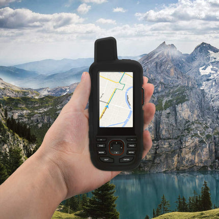 kwmobile ümbris, mis ühildub Garmin GPSMAP 66i / GPSMAP 67i-ga - must kaitseümbris GPS-käsiseadmele