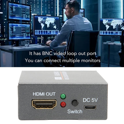 AHD TVI CVI CVBS HDMI-muunduri adapter, multimeedia Full HD 720P 1080P 3MP 4MP 5MP 8MP BNC HDMI-videoadapter HDTV DVR-ile