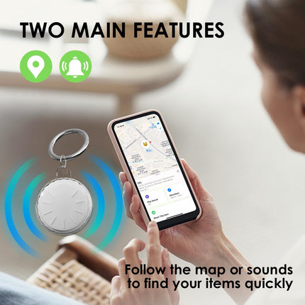 4 Pack Air Tracker Tag, Smart Bluetooth Item Finder, Smart Tag works with Apple Find My App (IOS only), Tracker Bluetooth replaceable battery, for keys, luggage, suitcases, wallets,