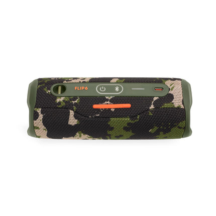 JBL Flip 6 Bluetooth Speaker - Camouflage – Waterproof, portable speaker with 2-way speaker system for powerful sound – Up to 12 hours of wireless music playback