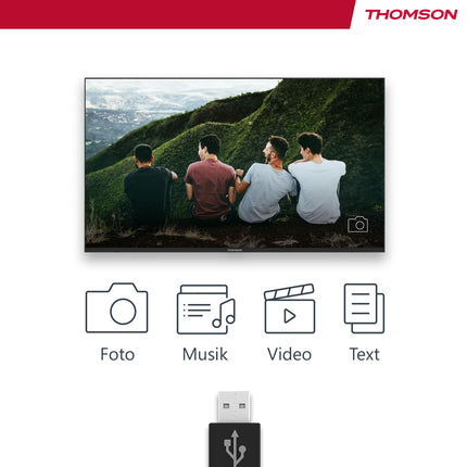 Thomson 40-tolline (101 cm) LED Full HD nutikas Android-teler, Google Assistant, WiFi, Dolby Digital, Bluetooth, kolmekordne tuuner (kaabel/satelliit/antenn), HDMI, CI+, A+ paneel - 40FA2S13