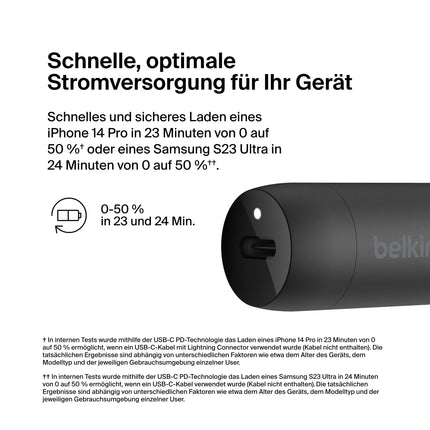 Belkin BoostCharge 30W Car Fast Charger, Cigarette Lighter USB, Compact Model with USB-C Power Delivery Port, Compatible with iPhone 16, Galaxy S24, iPad, Google Pixel, iPad Pro, Air, and More
