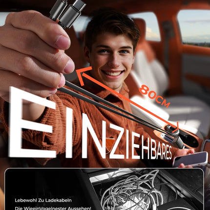 LISEN 4-ühes autolaadija 69W sigaretisüütaja USB-C adapter, telkimistarvikud, autovidinad BMW-le, Audile, Mercedes-Benzile, VW-le, veoautodele ja paljudele teistele, meeste kingitused, autotarvikud iPhone 16 Pro Maxile