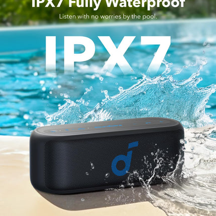 soundcore Anker Select 2S Bluetooth Speaker, Portable Speaker with 20W Stereo Sound, BassUp, Custom EQ, Wireless Stereo Pairing, 16 Hours Playtime and IPX7 Waterproof for