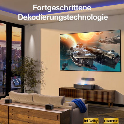 ULTIMEA 5.1 heliriba Dolby Atmosega, 3D ruumilise heli süsteem, heliriba teleritele subwooferiga, 2 tagumist kõlarit, Bluetooth 5.3 heliriba reguleeritava bassiga, Poseidon D60