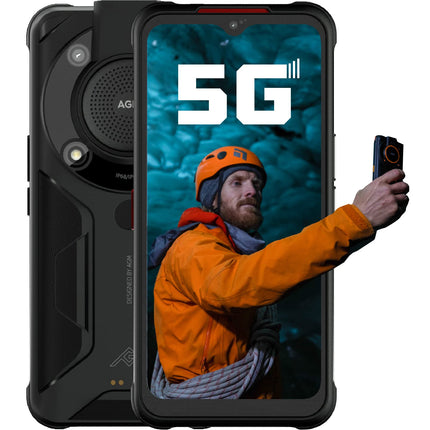 Välitingimustes kasutatav lepinguta mobiiltelefon, AGM Glory 5G nutitelefon 6200mAh külmakindel aku, IP68/IP69K Android 11 8G+256G 18W kiirlaadimine Dual SIM, Qualcomm Snapdragon 480, 48MP+20MP, 6,53-tolline FHD+ ekraan