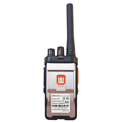 HESENATE HT66 raadio, PMR446 Walkie Talkie litsentsivaba pika levialaga Woki Toki 16 kanaliga raadiokomplekt Walky Talky pihuraadio VOX Scan USB C laadimisjaamaga (must, 4 tk komplekt)