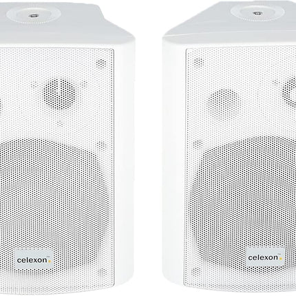celexon active speaker set white - 2x 30W - powerful audio speakers - incl. wall mount - speakers for PC, office, meeting room, or school