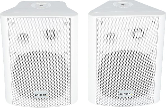 Celexon aktiivkõlarite komplekt valge - 2x 30W - võimsad helikõlarid - koos seinakinnitusega - kõlarid arvuti, kontori, koosolekuruumi või kooli jaoks