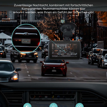 iZEEKER 4K autoregistraator, 2160P WiFi autoregistraator 32 GB mälukaardiga, öise nägemisega autoregistraator silmussalvestusega, G-anduri automaatne lukustus, 24h parkimisrežiim, WDR