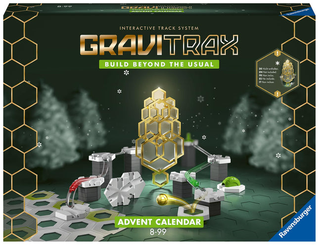 Ravensburgeri GraviTraxi advendikalender - ideaalne GraviTraxi algajatele ja fännidele, ehitusmänguasi lastele alates 8. eluaastast