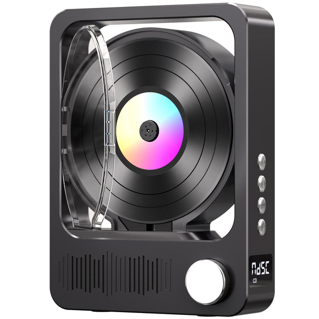 MECHEN CD-mängija Bluetooth, kaasaskantav Discman CD-mängija koju, kaugjuhtimispult, sisseehitatud kõlarid ja LED-ekraan, toetab TF-kaarti ja AUX-i, CD-R, CD-RW
