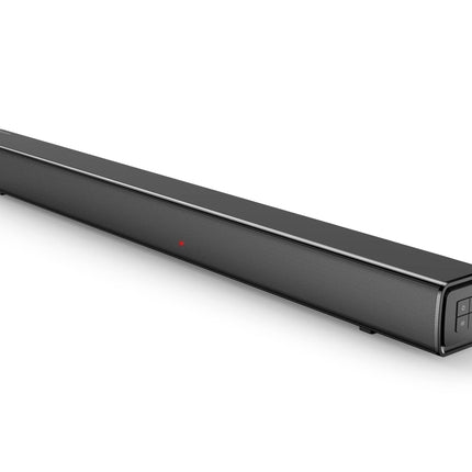 Panasonic SC-HTB100 heliriba, 2.0 kanalit, HDMI, USB, seinale kinnitatav, 45 vatti, Bluetooth, võimas heli, ideaalne teleri jaoks, must, 76,2 x 5,8 x 6,8 cm